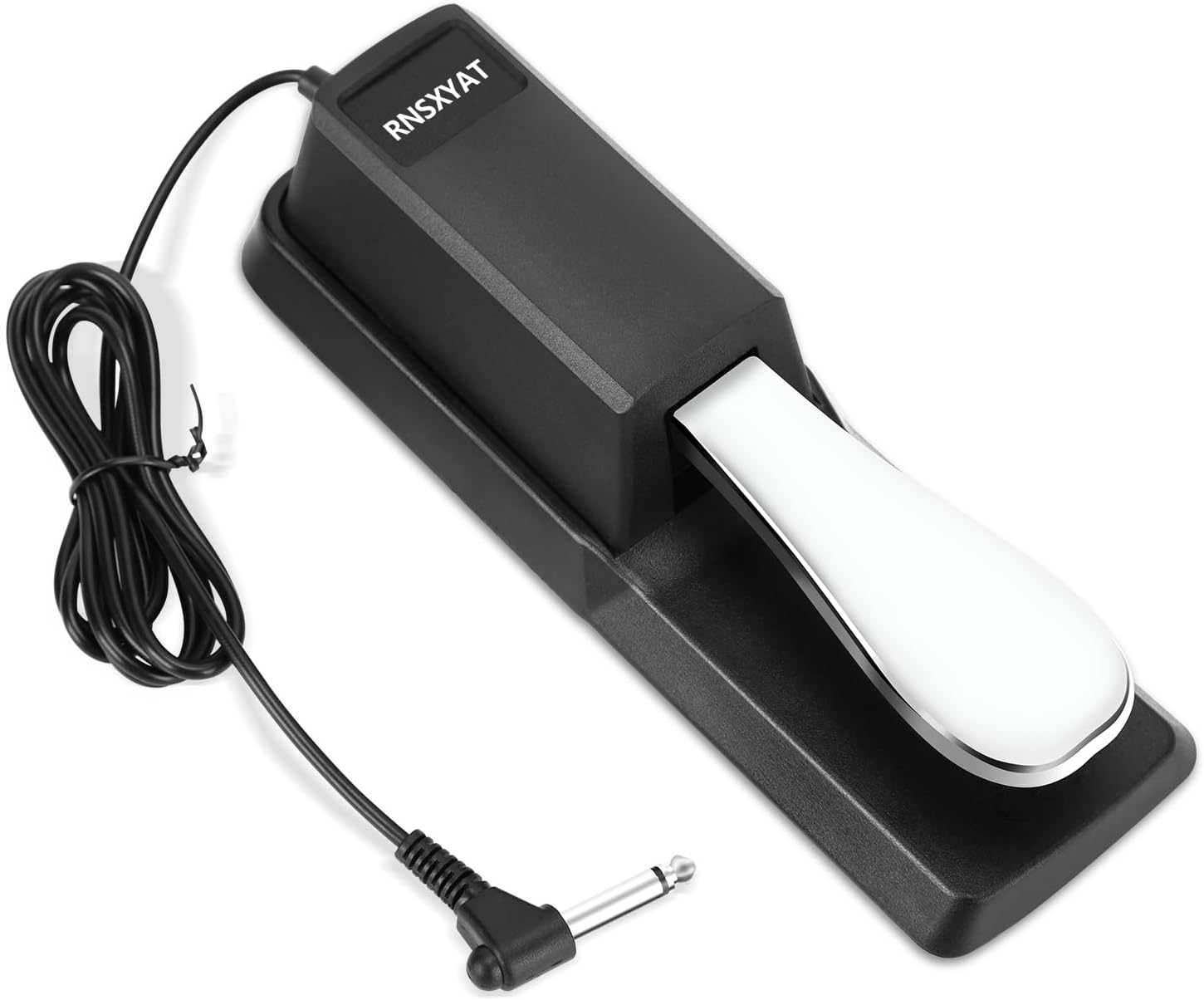 Sustain Pedal, Sustain Pedal for Keyboard Universal, Premium Piano Pedal for Keyboard with Polarity Switch for MIDI Keyboards, Digital Pianos, Yamaha, Casio and More, 1/4'' Input Plug by