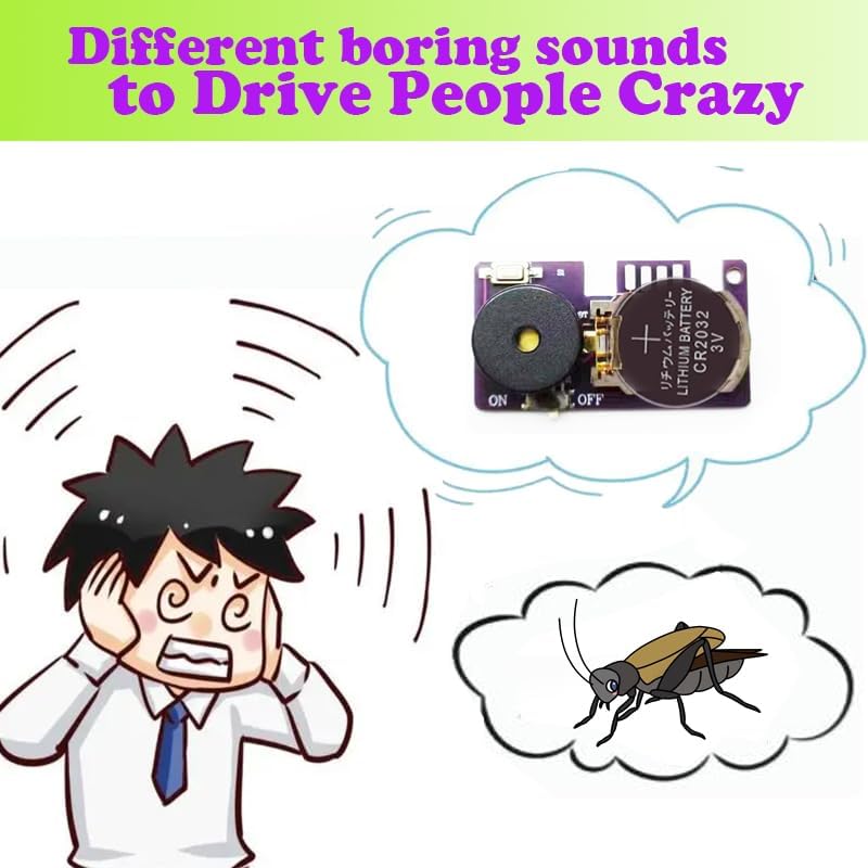 Noise Cricket Hidden Pranks Boring Noise Sound Maker(3 Pack) Cricket Prank PCB Beeping Circuit