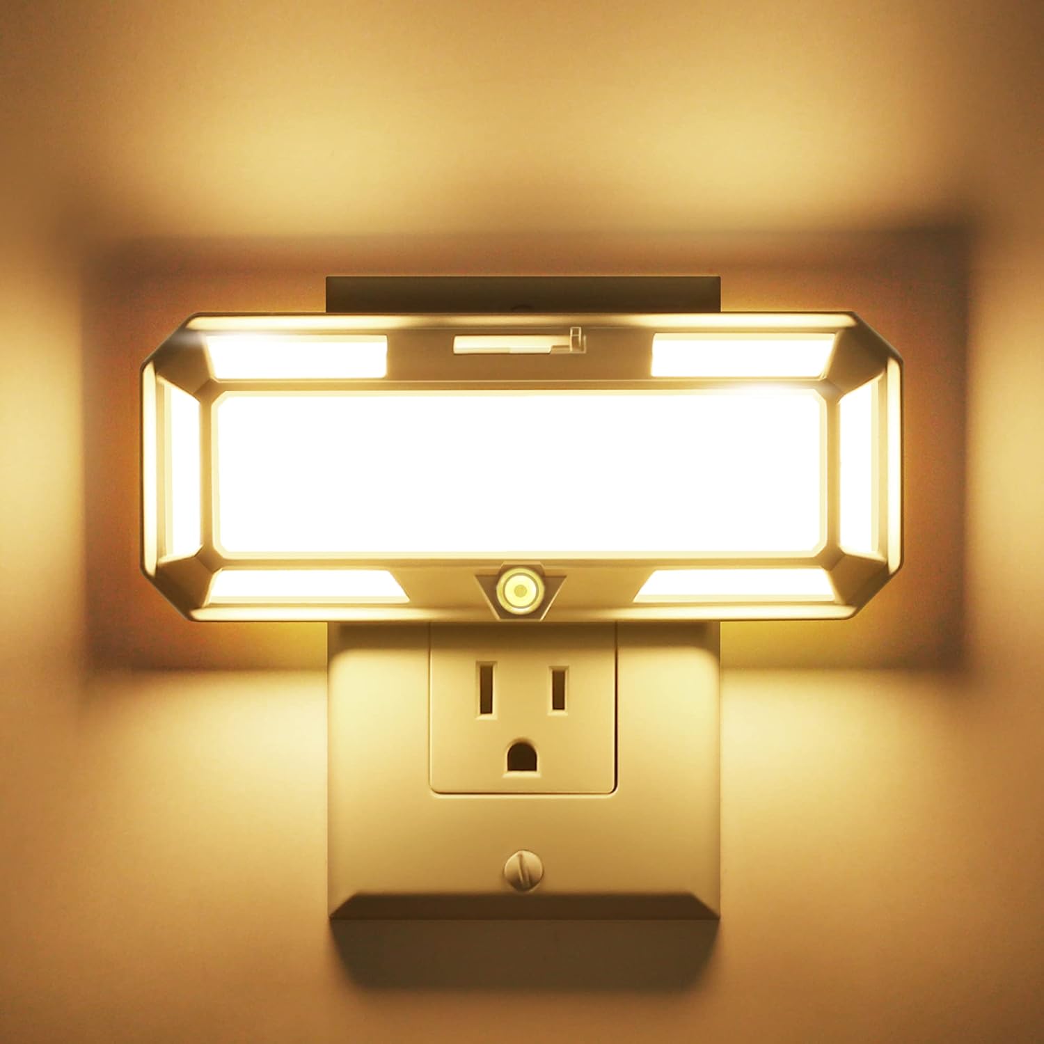 Bright Night Light, Night Lights Plug into Wall, 0-250LM LED Night Light, Dusk to Dawn Sensor, 2W Dimmable Nightlight, Soft White 3000K for Bathroom, Hallway, Bedroom, Adults, Stairway