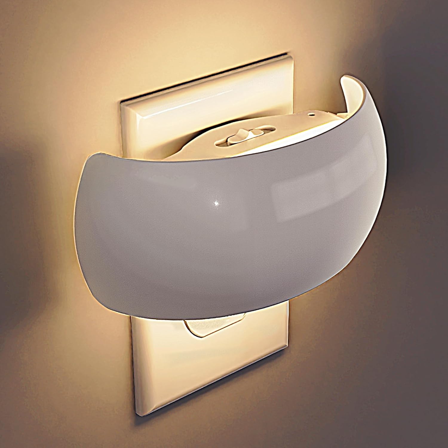 Bright Night Light, Night Lights Plug into Wall, 0-250LM LED Night Light, Dusk to Dawn Sensor, 2W Dimmable Nightlight, Soft White 3000K for Bathroom, Hallway, Bedroom, Adults, Stairway
