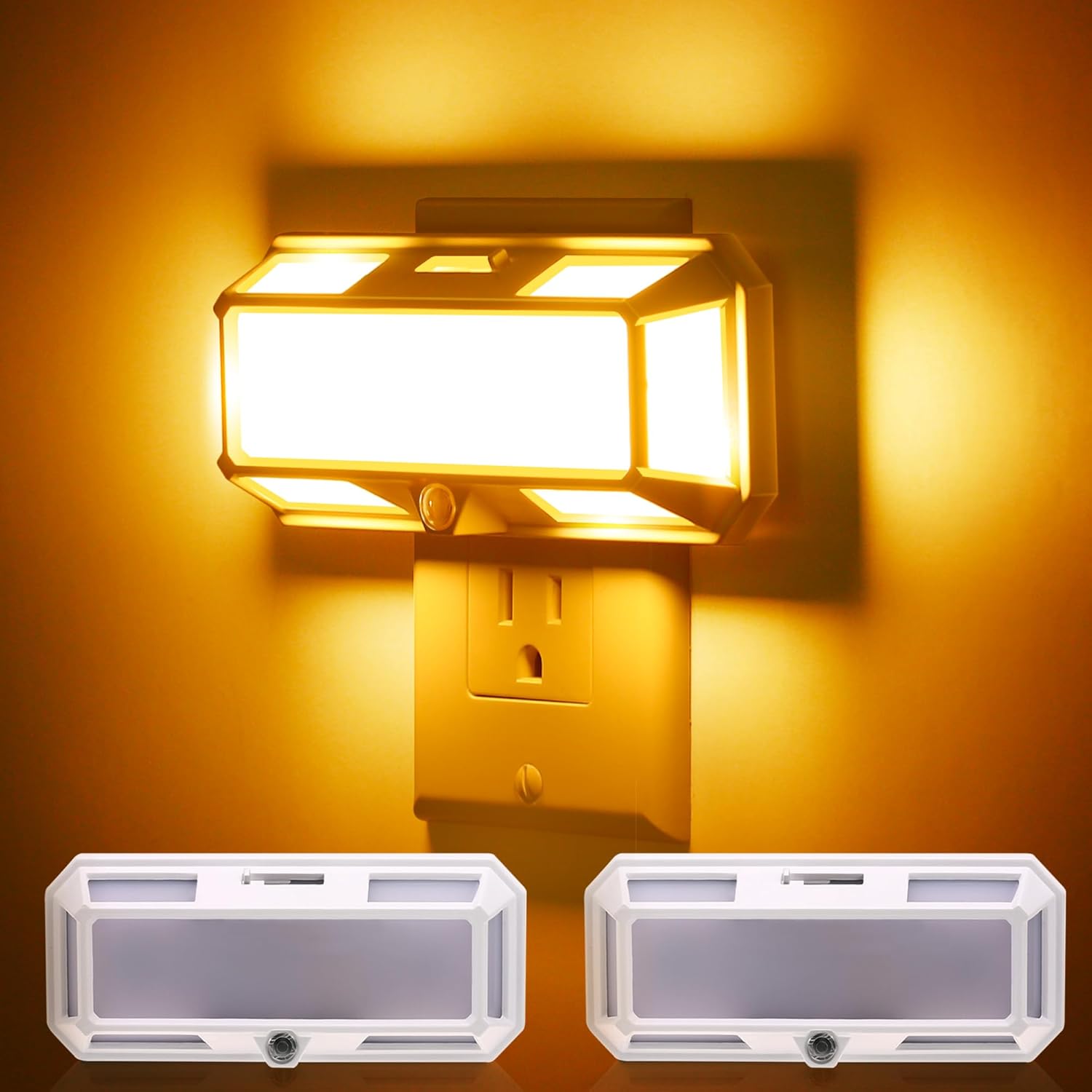 Bright Night Light, Night Lights Plug into Wall, 0-250LM LED Night Light, Dusk to Dawn Sensor, 2W Dimmable Nightlight, Soft White 3000K for Bathroom, Hallway, Bedroom, Adults, Stairway