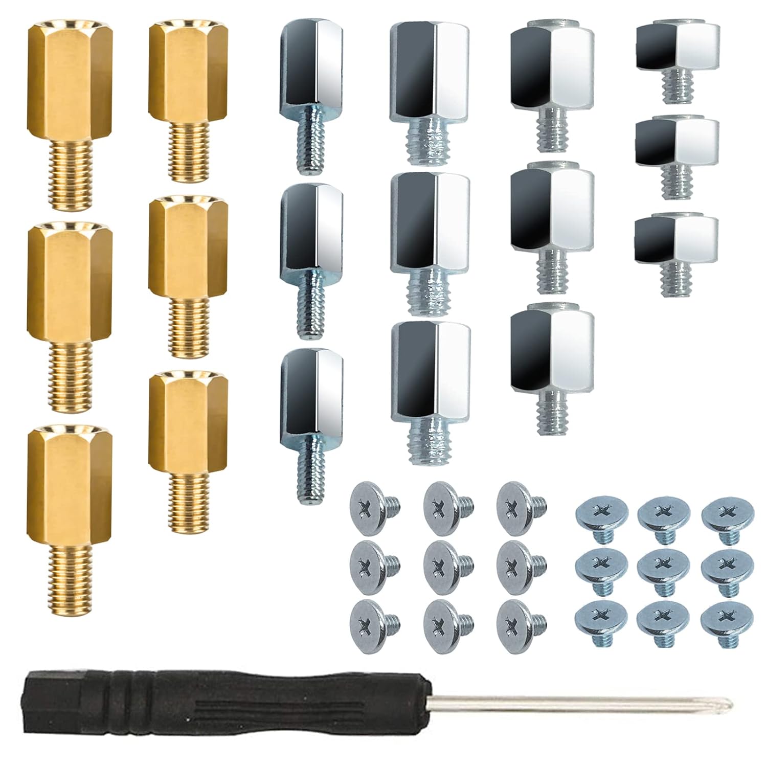 Nvme M.2 Mounting Screws Kit for Asus Gigabyte Asrock Msi PS5 Motherboards(36Pcs)