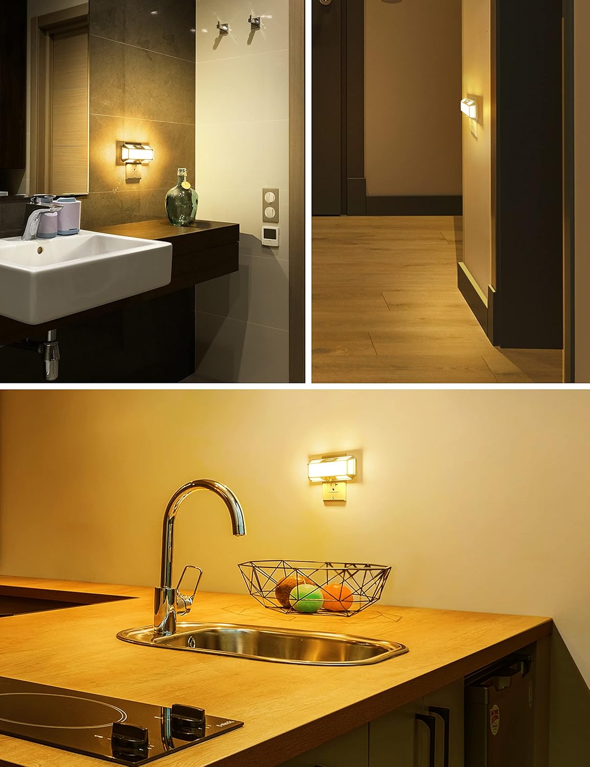 Bright Night Light, Night Lights Plug into Wall, 0-250LM LED Night Light, Dusk to Dawn Sensor, 2W Dimmable Nightlight, Soft White 3000K for Bathroom, Hallway, Bedroom, Adults, Stairway