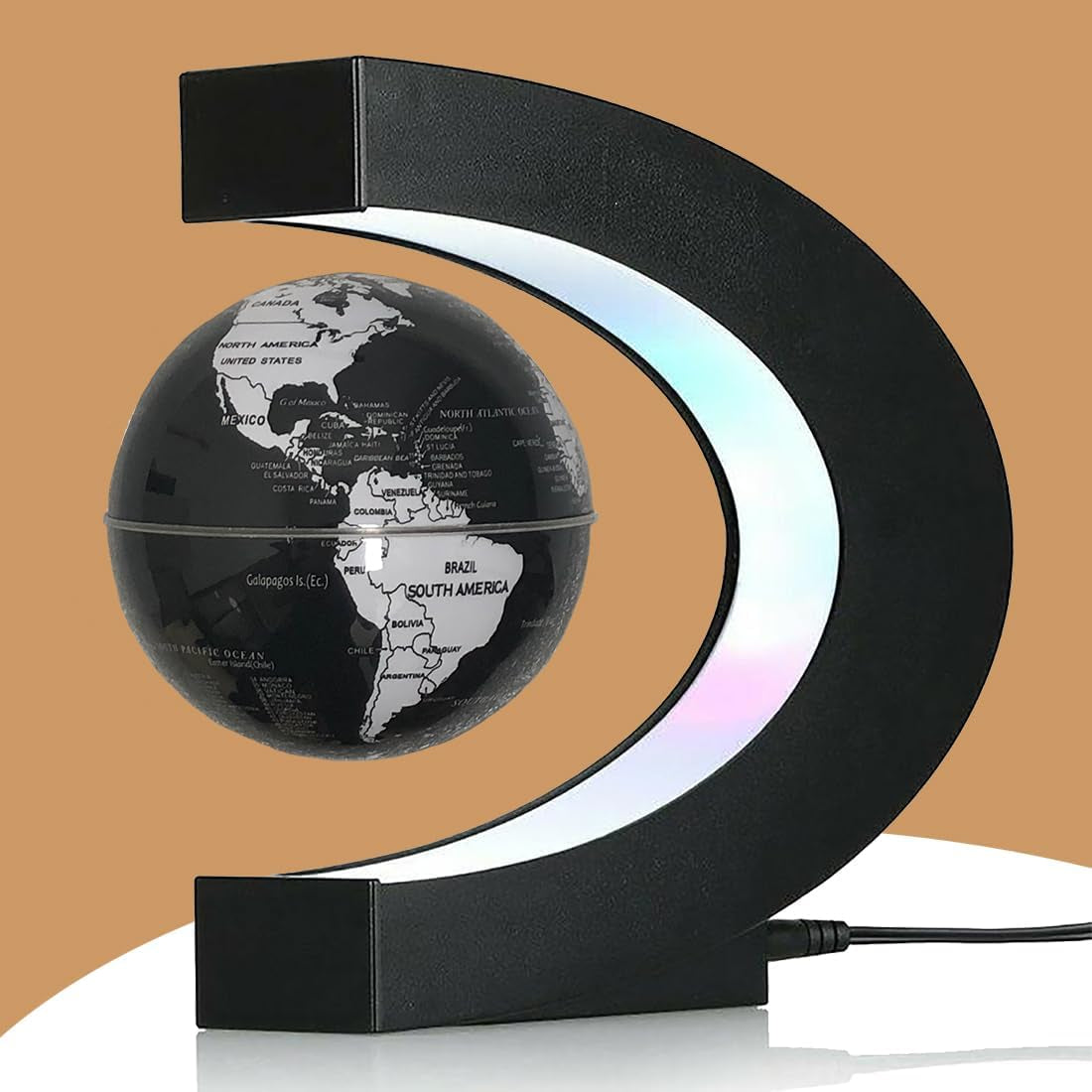 Magnetic Levitation Globe with LED Light, Cool Gadgets Floating Lamp Globe Decor, Cool Gifts for Men/Father/Husband/Boyfriend/Kids/Boss, Great Technology Graduation Gifts Valentine'S Day Gift