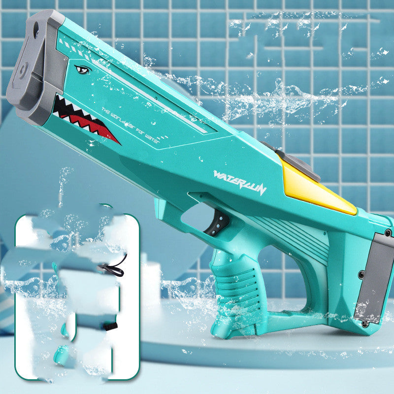 Automatic Electric Water Gun Toys Shark High Pressure Outdoor Summer Beach Toy Kids Adult Water Fight Pool Party Water Toy