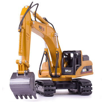 HUINA 1:50 Alloy Excavator Diecast Model High Simulation Engineering Digging Machine Kids Toys