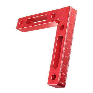 Drillpro Upgrade Aluminium Alloy 90 Degree 120x120mm Precision Clamping Square Woodworking L-Shaped Auxiliary Fixture Machinist Square Positioning Right Angle Clamping Measure