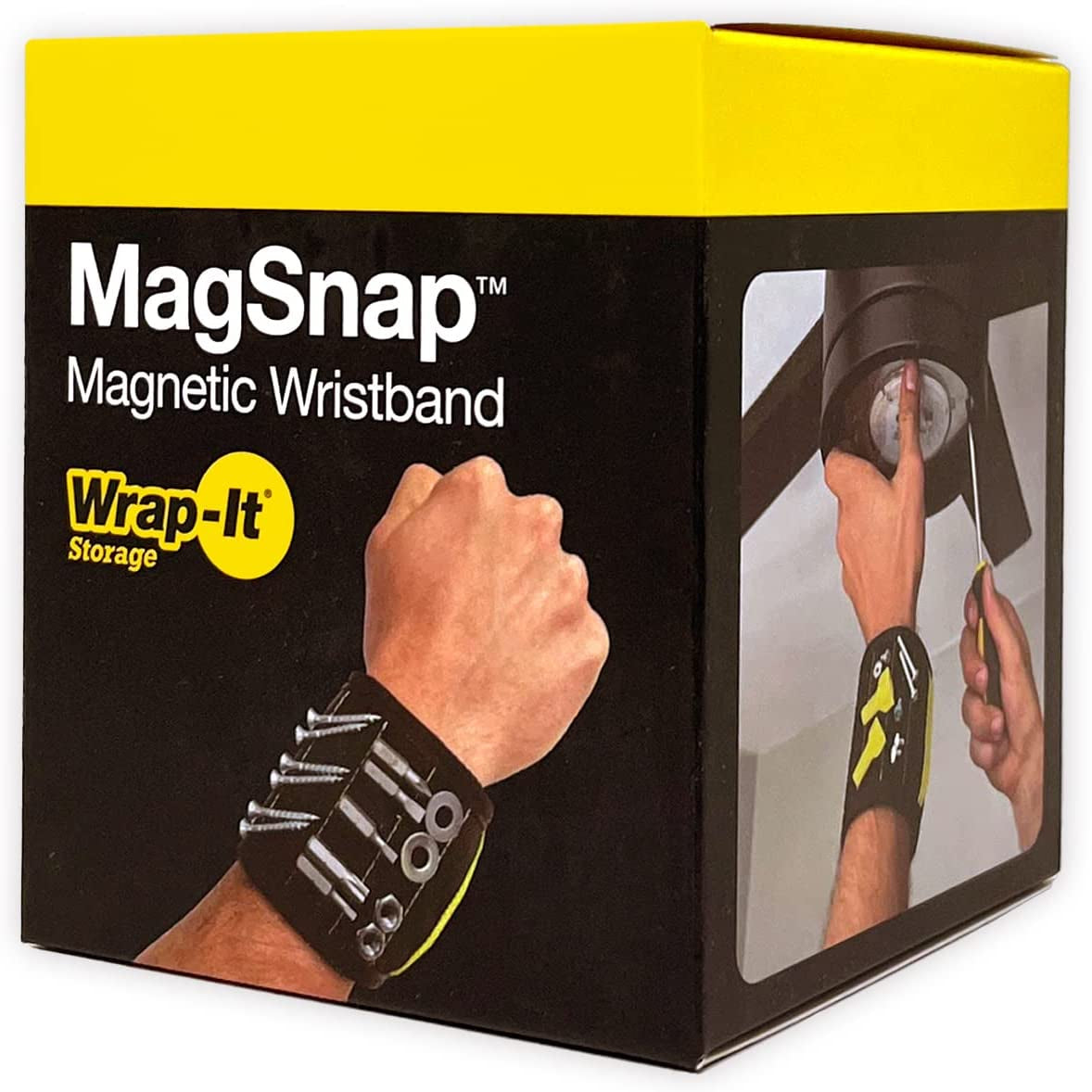 Magsnap Magnetic Wristband by  - Wrist Magnet Tool and Screw Holder - Tool Gifts for Men and Women Who Are Handy