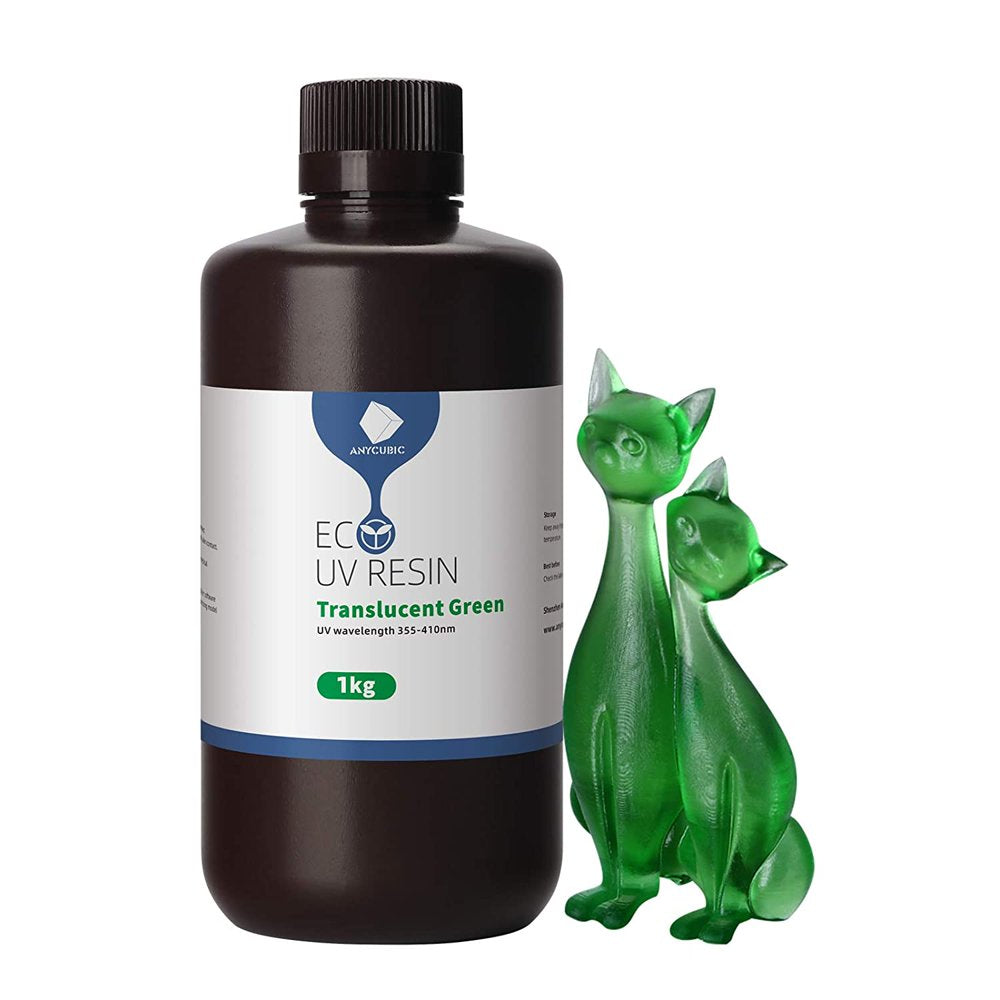 3D Printer Resin with Low Odor and Safety, 405Nm UV Eco Plant-Based Rapid Resin with High Precision and Quick Curing for LCD 3D Printing,500G Grey