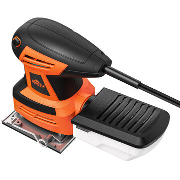 TS-SD6 260W Electric Palm Sander Hand Sander with 20Pcs Sandpapers Hand Held Sander Dust Collection Box EU/US Plug