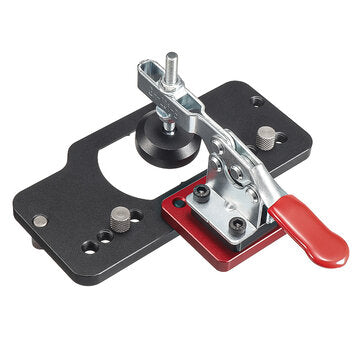VEIKO Aluminum Alloy 35MM Hinge Boring Hole Drill Guide Hinge Jig with Clamp For Woodworking Cabinet Door Installation